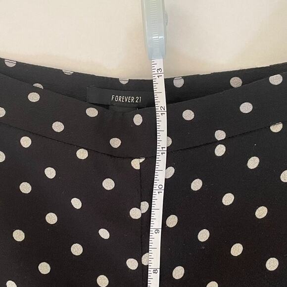 Forever 21 Polka Dot High Waist Wide Leg Flowy Trousers / Pants Size S - Picture 10 of 12